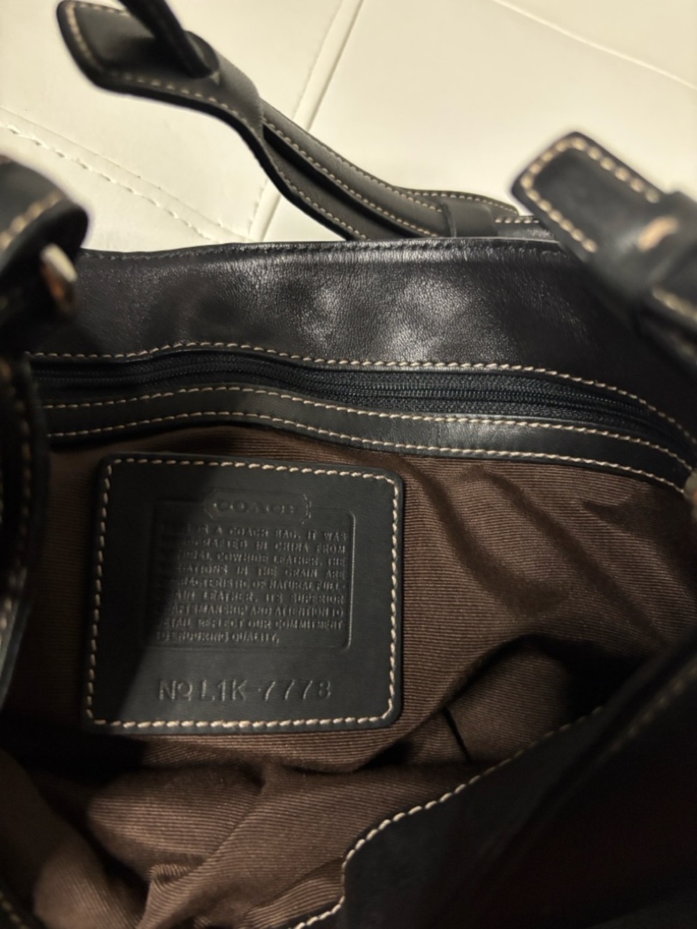 Coach Black Leather Hobo Shoulder Bag - Picture 2 of 9